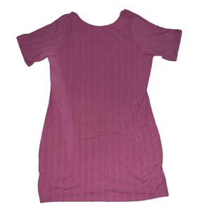 Old Navy Fitted Rib-Knit Scoop-Back Pretty In Pink Mini Dress Size XXL NWT